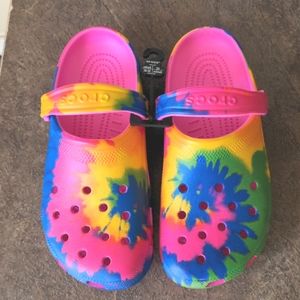 Tie-dye Crocs NWT